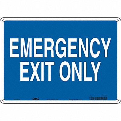 Safety Sign 10 in x 14 in Aluminum
