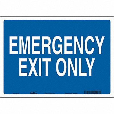 Safety Sign 10 in x 14 in Vinyl