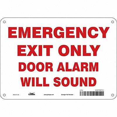 Safety Sign 7 in x 10 in Aluminum