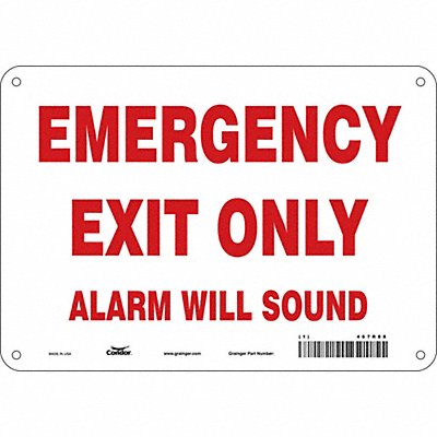 Safety Sign 7 in x 10 in Polyethylene