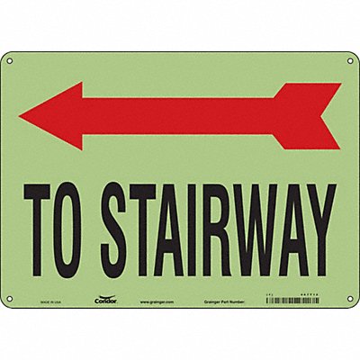 Safety Sign 10 in x 14 in Polyethylene
