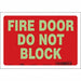 J7045 Safety Sign 7 in x 10 in Glow Vinyl