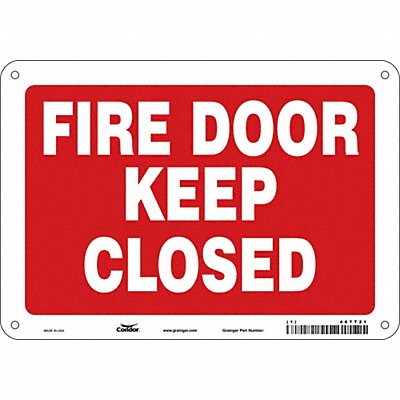 J7052 Safety Sign 7 in x 10 in Aluminum