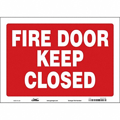 J7052 Safety Sign 10 in x 14 in Vinyl