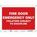 Safety Sign 10 in x 14 in Aluminum