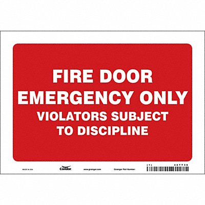 Safety Sign 7 in x 10 in Vinyl