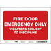 Safety Sign 7 in x 10 in Vinyl