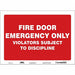 Safety Sign 10 in x 14 in Vinyl