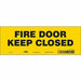 Safety Sign 3 1/2 in x 10 in Vinyl