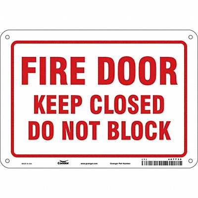 Safety Sign 7 in x 10 in Aluminum