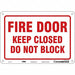 Safety Sign 7 in x 10 in Polyethylene