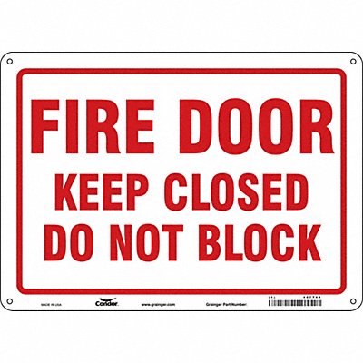 Safety Sign 10 in x 14 in Polyethylene