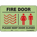 Safety Sign 7 in x 10 in Glow Vinyl