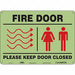 Safety Sign 10 in x 14 in Glow Vinyl