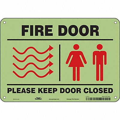 Safety Sign 7 in x 10 in Polyethylene
