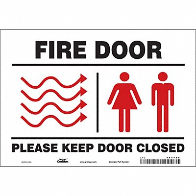 Safety Sign 7 in x 10 in Vinyl