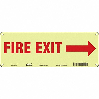 Safety Sign 5 in x 14 in Polyethylene