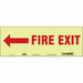 Safety Sign 5 in x 14 in Glow Vinyl
