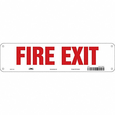 Safety Sign 3 1/2 in x 14 in Aluminum