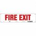 Safety Sign 3 1/2 in x 14 in Aluminum