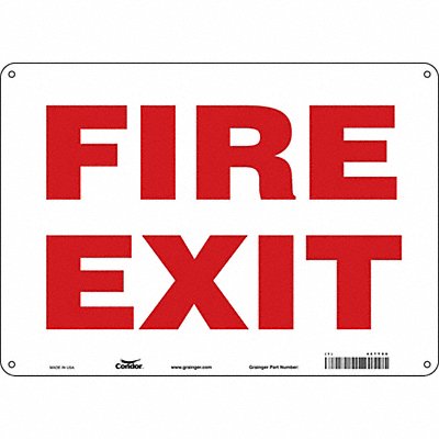 Safety Sign 10 in x 14 in Aluminum
