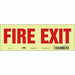 Safety Sign 3 1/2 in x 10 in Glow Vinyl