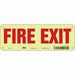 Safety Sign 3 1/2 x 10 in Polyethylene