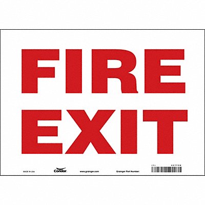 Safety Sign 10 in x 14 in Vinyl