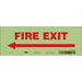 Safety Sign 3 1/2 in x 10 in Glow Vinyl