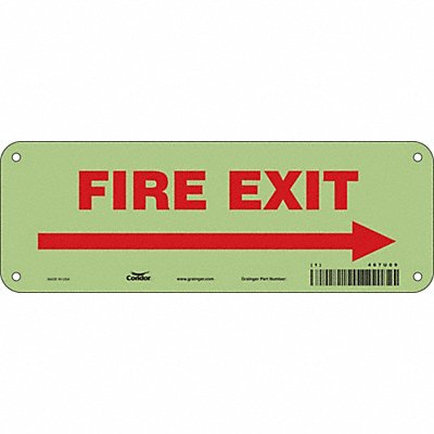 Safety Sign 3 1/2 x 10 in Polyethylene