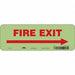 Safety Sign 3 1/2 x 10 in Polyethylene