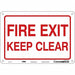 J9268 Safety Sign 7 in x 10 in Aluminum