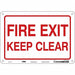 J9268 Safety Sign 7 in x 10 in Polyethylene