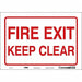 J9268 Safety Sign 7 in x 10 in Vinyl