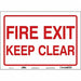 J9268 Safety Sign 10 in x 14 in Vinyl