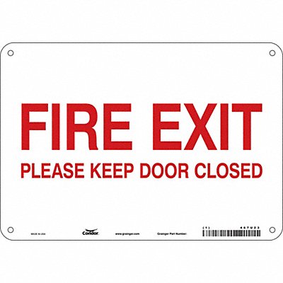 Safety Sign 7 in x 10 in Aluminum