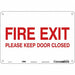 Safety Sign 7 in x 10 in Polyethylene