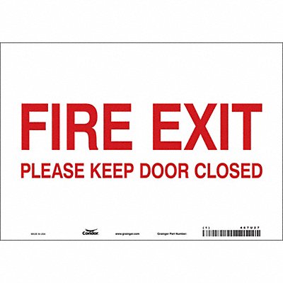 Safety Sign 7 in x 10 in Vinyl