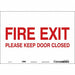 Safety Sign 7 in x 10 in Vinyl