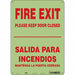 Safety Sign 14 in x 10 in Polyethylene