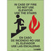 J9271 Safety Sign 14 in x 10 in Glow Vinyl