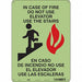 J9271 Safety Sign 14 in x 10 in Polyethylene