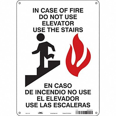 J9271 Safety Sign 14 in x 10 in Polyethylene