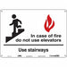 Safety Sign 10 in x 14 in Aluminum