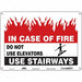 Safety Sign 10 in x 14 in Aluminum