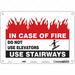 Safety Sign 7 in x 10 in Polyethylene
