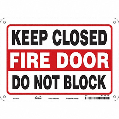 Safety Sign 7 in x 10 in Aluminum