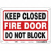 Safety Sign 7 in x 10 in Aluminum