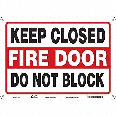 Safety Sign 10 in x 14 in Aluminum