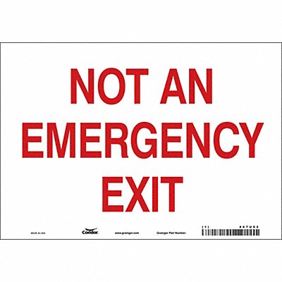 Safety Sign 7 in x 10 in Vinyl
